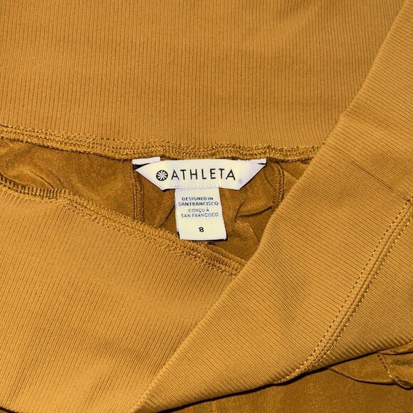 Athleta Nolita Wide Leg Pants in Brass Yellow - Picture 3 of 9